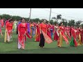 Phố hoa, nhảy dân vũ đồng diễn áo dài 28 câu lạc bộ dân vũ xã, huyện tỉnh Thái Bình