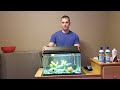 How to set up a fish tank.