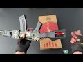 Special police weapon unboxing video, M416 rifle, AK-47 , unboxing toy video, gas mask, axe, pistol,