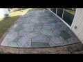 How to pour a Decorative Concrete Stamp Patio/DIY