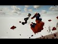 Vehicles Jump into Minecraft TNT Blocks | Teardown
