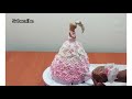 How to make a BARBIE DOLL CAKE| Princess birthday cake| Barbie doll cake tutorial|Doll Cake at home