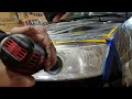 Headlight Restoration Process - Saab 9-3