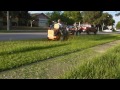Mowing tall thick grass