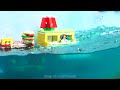Lego Underground Base Flood Disaster -Tsunami Dam Breach Experiment -Wave Machine VS Doomsday Bunker