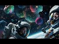 [4K UHD] AI-Generated Melodic Techno Astronaut in Deep Space for Raving Party Background| DJ Visuals