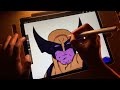 Full In-Depth Coloring Process | Wolverine Character Sheet on Procreate iPad Pro (asmr) X-men 97