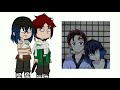 The trio react on who the fandom ships them with//gay edition//demon slayer//