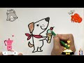How To Draw a Cute Dog | Bolalar uchun itni rasm chizish | рисунок собаки дляДети
