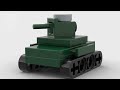 A Russian Tank T-26 With Only 15 Pieces | CUTE GREEN | 111