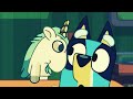 Bluey|Unicorse, whats your favorite food?