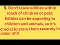 How to Enjoy Edibles: 10 Do and Don't! #cannabiseducation #shorts #stonersociety