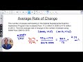 S1 3c Average Rate of Change