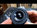 How To pull a dent out of a speaker dust cap - aluminum