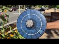 We installed a solar powered fountain/birdbath in our garden!