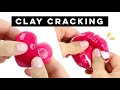 DIY Clay Cracking TOPCOAT EXPERIMENT!! Viral Clay Popping ASMR