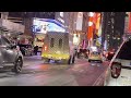 **RARE** NYC MTA Emergency Response Units Respond CODE 3 to Subway FIRE in TIMES SQUARE