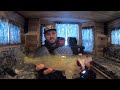 Ice Fishing Overnight in FANCY Ice Shack- Catching TONS of Walleyes!