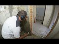 Plastering walls 100% in the water bathroom