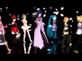 MMD- Bad Apple!! [7 Vocaloid Chorus feat. Nomico] (Miku, Kaito, Meiko, Len, Rin, Gumi, Luka)