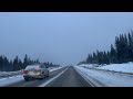 Canmore to Calgary Trans-Canada Hwy/AB-1 E. کنمور به کلگری، آلبرتا، کانادا