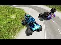 Monster Jam INSANE High Speed Jumps and Crashes Map #7 | BeamNG Drive