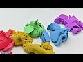 Satisfying Video l How To Make Rainbow Duck & Candy with Kinetic Sand Cutitng ASMR