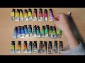 Pouring a palette full of Sennelier paints  part 1 | I messed up