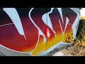 Graffiti on a Trip. Ep.2: ASTANA + ALMATY. Talking with a local girl while painting OSM piece
