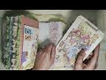 Junk Journal flip-through, Pretty Pastels, a very full and fluffy journal xx