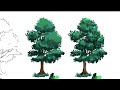 How to paint foliage with Photoshop (Ghibli Style)🌱