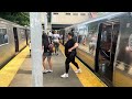MTA NYCT: B and Q train action at Kings Highway with R160 Q train