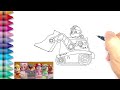 Drawing Paw Patrol Rubble || How to Draw Paw Patrol Rubble 🐾