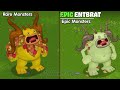 All Rare & Epic Monsters Comparisons (With Rare Pixolotl) | My Singing Monsters