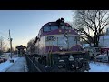 MBTA Commuter Rail on the Newburyport/Rockport Line - January 2024