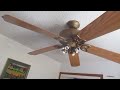 Hampton Bay Huntington III ceiling fan with no globes