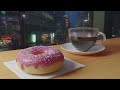 Donut Coffee Shop ☕ Slow Jazz ♫ (Rain, Study, Focus, Work)