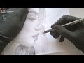 How to draw a girl face from side for beginners - step by step easy way to draw- pencil sketch #art