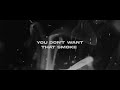 Bailey Zimmerman - You Don't Want That Smoke (Lyric Video)