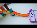 Marble Run ♡ Rain Gutter & Wooden Rail Handmade Course ㏌ Sandy Beach #005