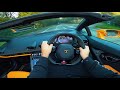 Lamborghini Huracan EVO Spyder **POV DRIVE | LAUNCH |TUNNEL RUN | COUNTRY ROADS**