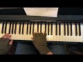 Styx “Babe” piano intro played deliberately slowly with my teacher holding my phone.