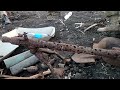 EXCAVATIONS OF GERMAN MACHINE GUNNER'S DUGOUTS, MG MACHINE GUN FOUND / WW2 METAL DETECTING