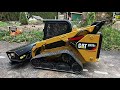 RC Excavator V-Ditch trenching for drainage tube. Hitachi ZX135US, CAT 297D Compact loader