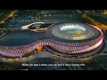 Aerial China： Mountain Sports Park, Chengdu, Sichuan, China中國四川成都鳳凰山體育公園