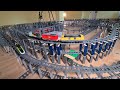 LEGO Train Track Setup | 350m Tracks, Big Bridges, Automated Switches & Train Station
