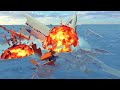 Emergency Landing At The Airport - Lost Control! Airplane Crashes! Besiege plane crash