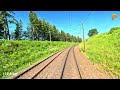 Cab Ride Poprad Tatry - Žilina (Košice - Bratislava 2/3, Slovakia) train driver's view 4K