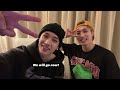 Han chaotically crashing Chan's room (ft. Lee Know)