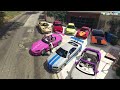 GTA 5 - Stealing 2Fast2Furious Movie Cars with Franklin | (GTA V Real Life Cars #76)